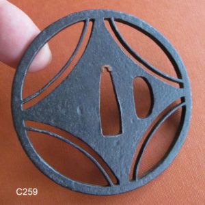 C259. Quality Iron Sukashi Tsuba