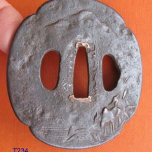 T234. Iron Tsuba by Kaneie