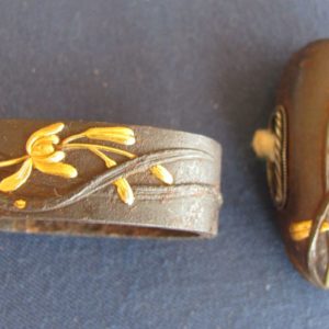 K190. Signed Fuchi Kashira, Iron