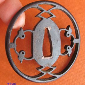 T245. Iron Sukashi Tsuba