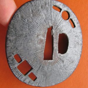 T250. Tosho Tsuba with Amida Yasuri