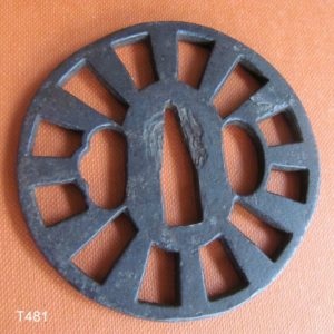 T481. Iron Sukashi Tsuba