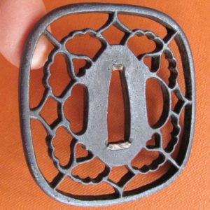 T256. Iron Sukashi Tsuba