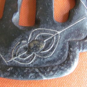 T495. Spider Tsuba papered to Kodai Jingo