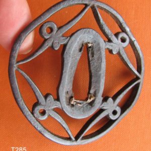 T285. Iron Sukashi Tsuba